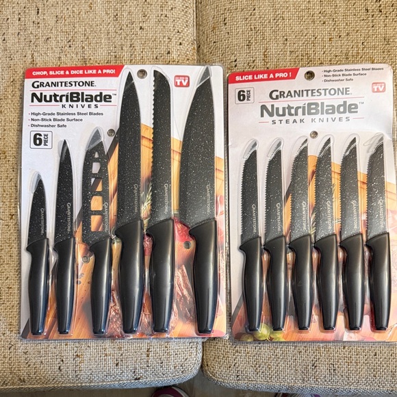 Nutri Blade Other - NutriBlade 12-Piece Black Knife Set